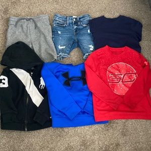 6 piece boys toddler 4T/5 bundle lot UA Polo Hanna andersson old navy